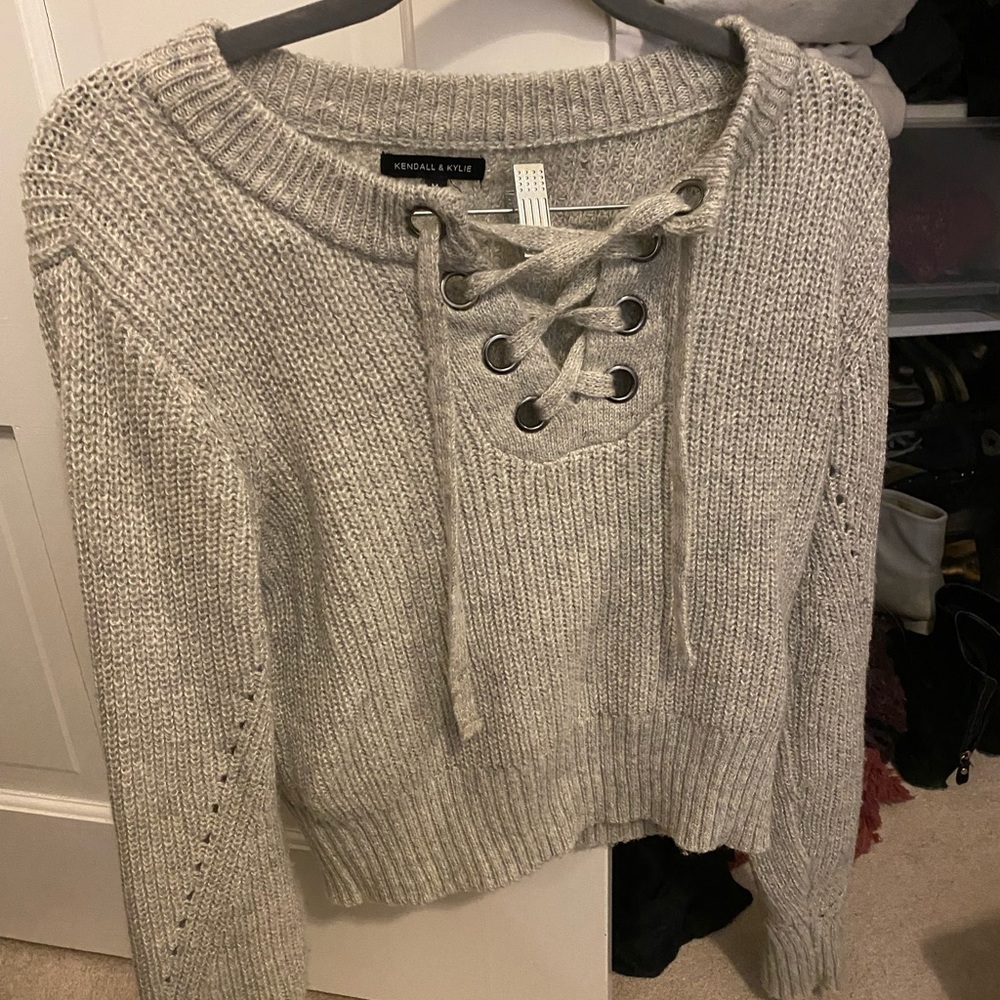 Kendall and Kylie chunky knit sweater